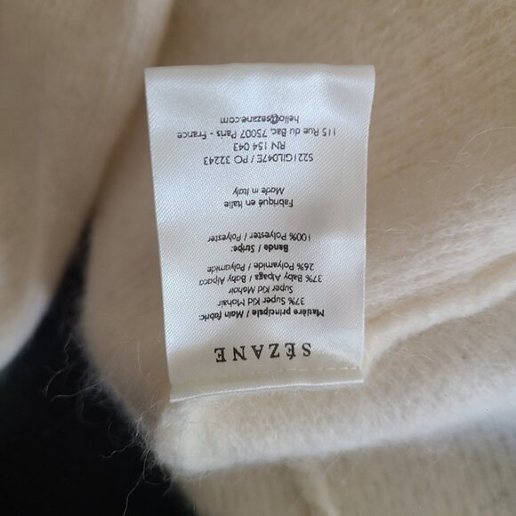 La Maille Sezane Super Kid Mohair Alpaca Blend Cardigan Sweater Women's Small - Picture 4 of 9